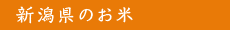 新潟県のお米